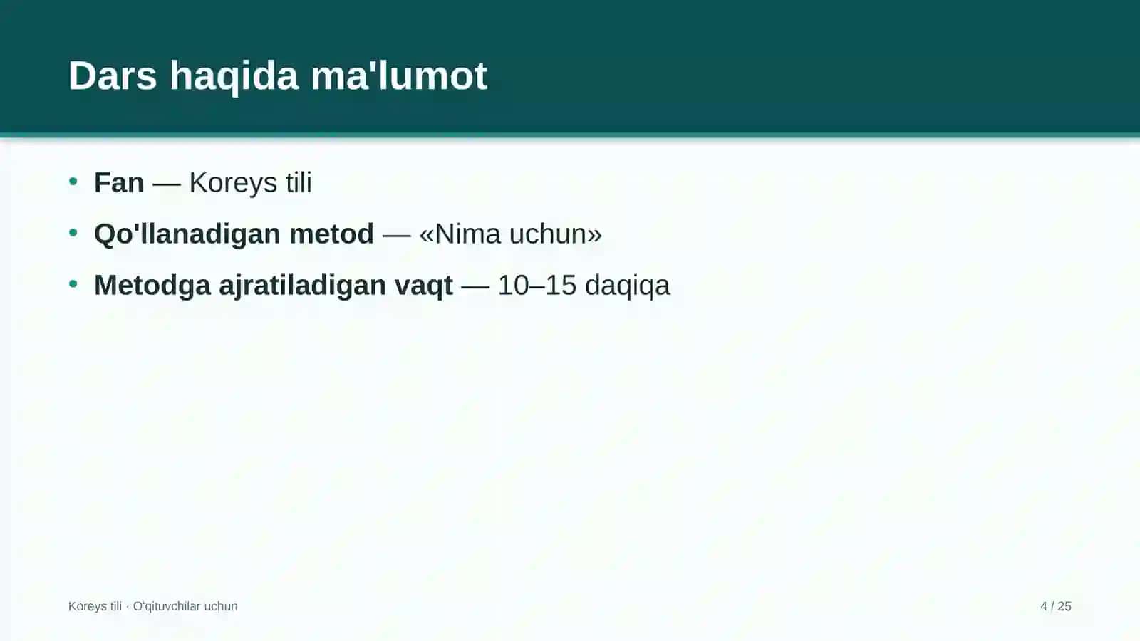 koreys tili darslarida nima uchun metodidan foydalanish 2792 4