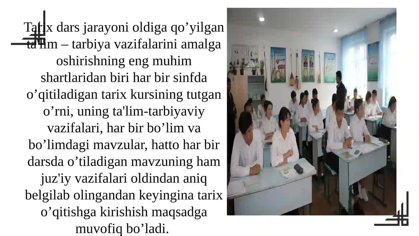 Tarix o'qitish metodikasi 4
