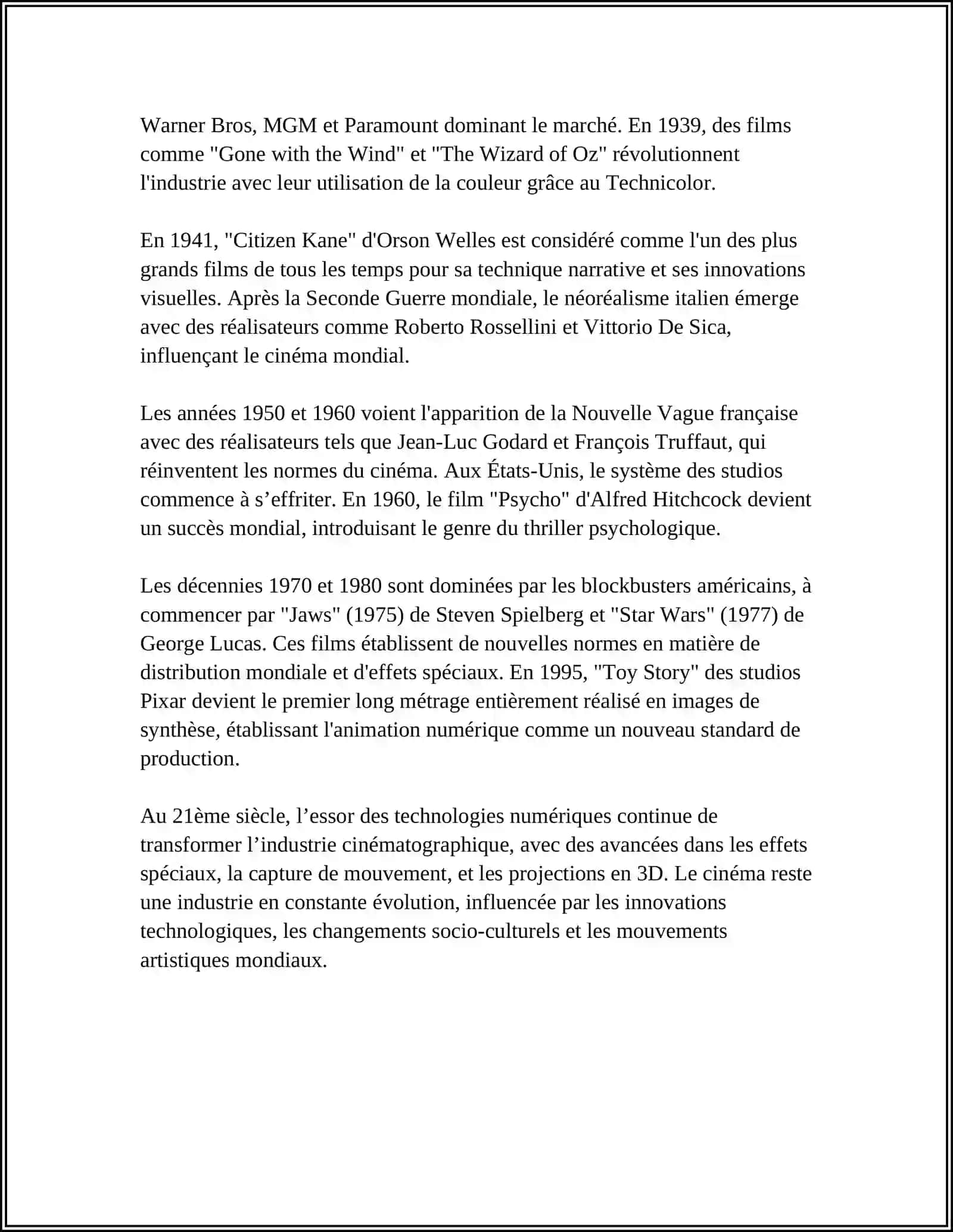 REFERAT: LES FILMS ET LES SÉRIES TÉLÉVISÉES 4