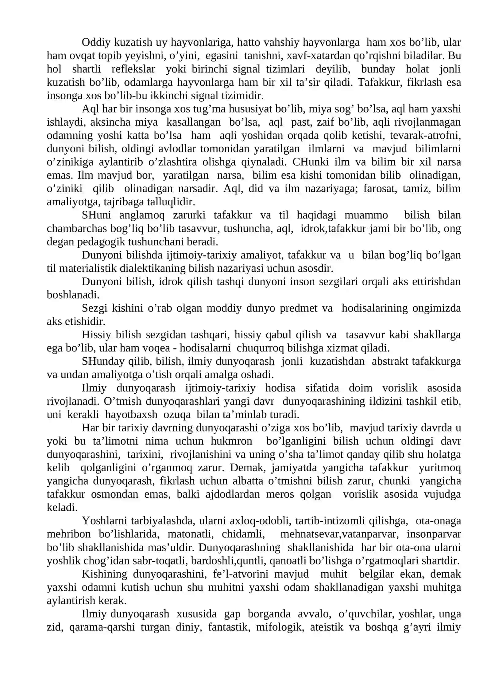 Pedagogikani o’rganish zaruriyati 4