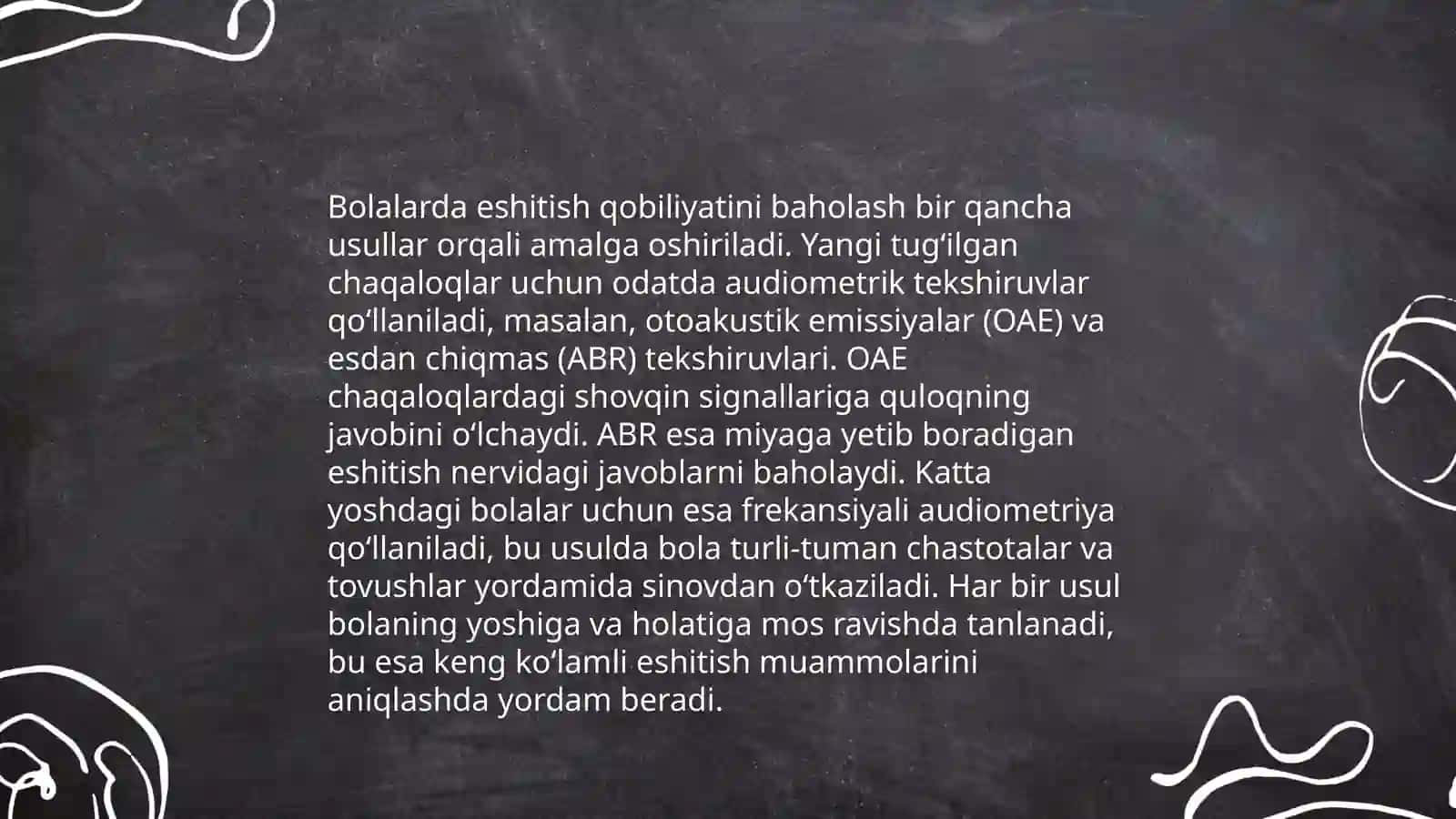 Koxlear implantli bolalar uchun karreksion ishlarning istiqbol va taqvim rejalarini tuzish 4