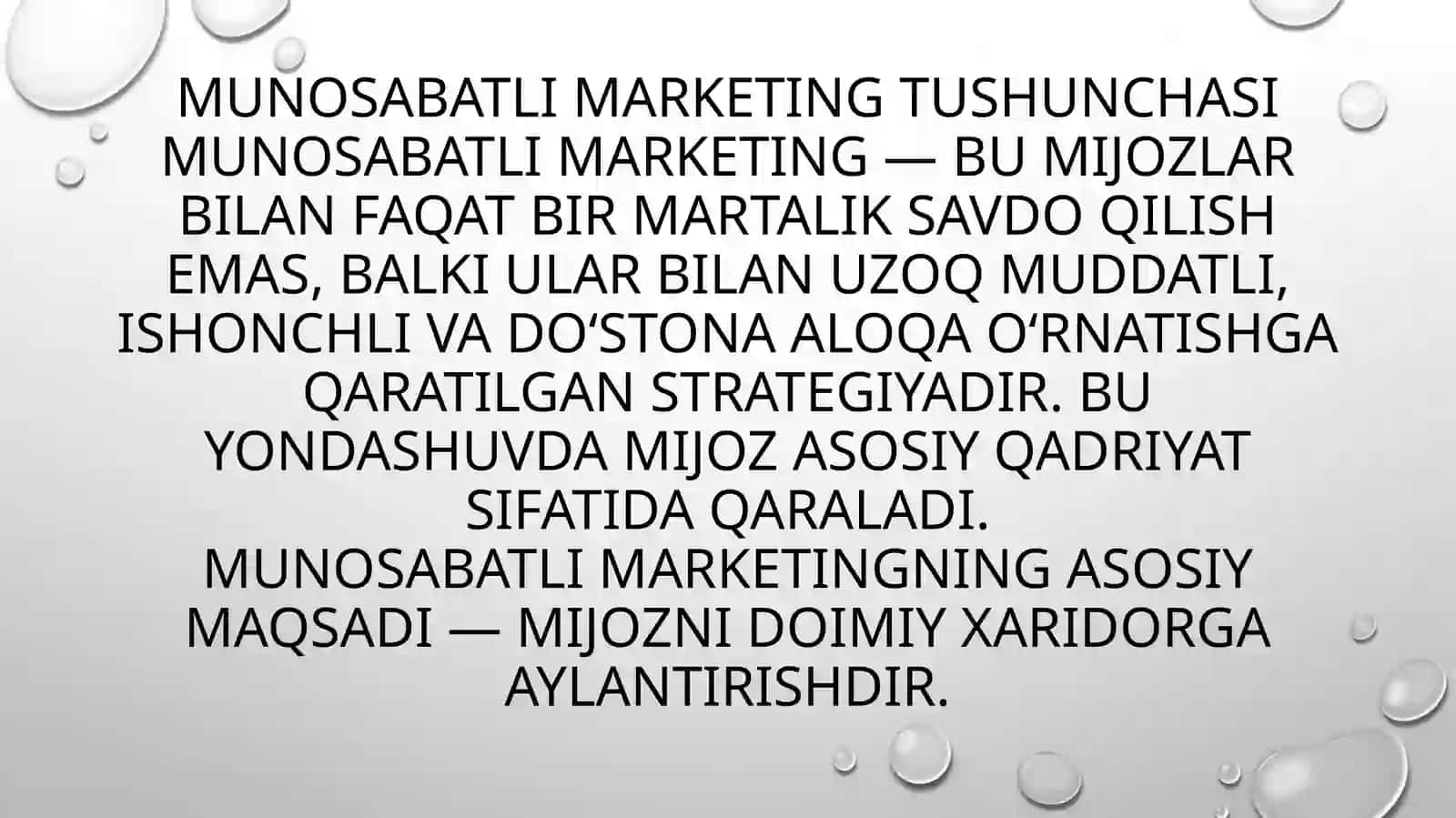 Munosabatli Marketing 4
