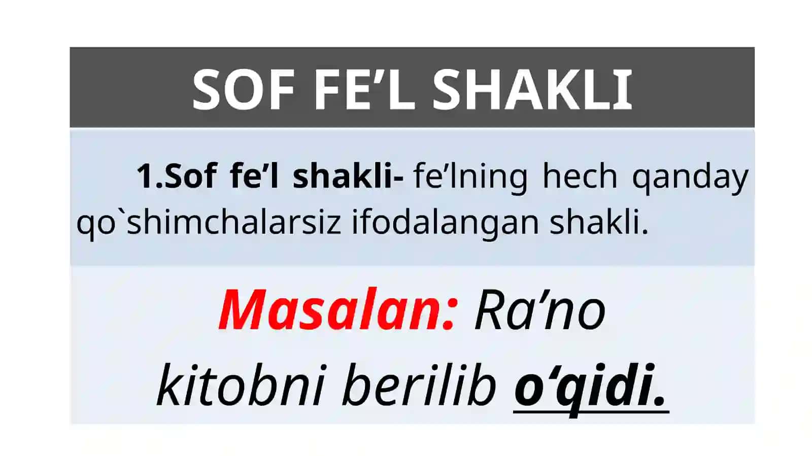 Fe’lning važifa šakllari 4