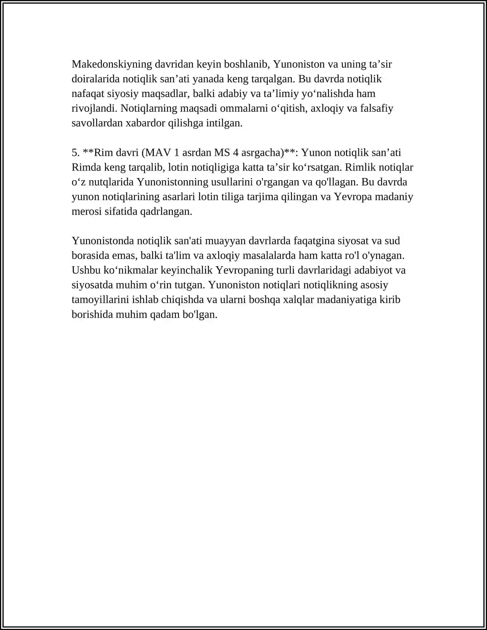Yunonistonda notiqlik sanʼatining rivojlanishi 4