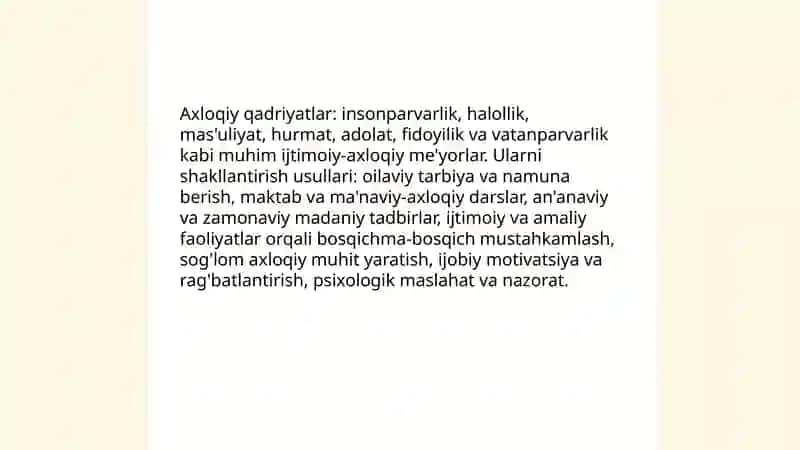 Ma'naviy-Axloqiy Tarbiya 4