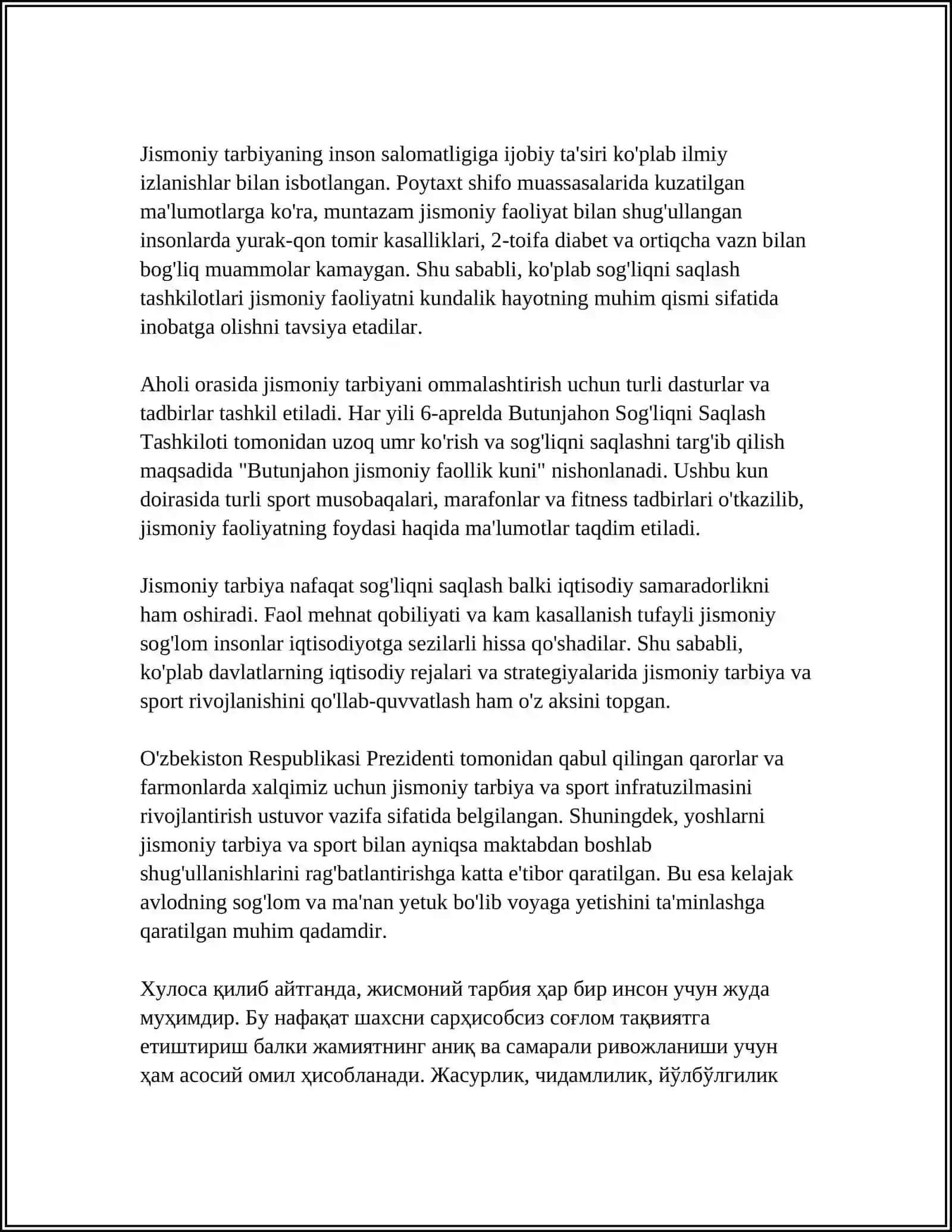 Jismoniy Tarbiyaning Qa’tiy Tartiblashtirilgan Mashq va Bo’laklarga Bo’lib O’rgatish Metodi 4