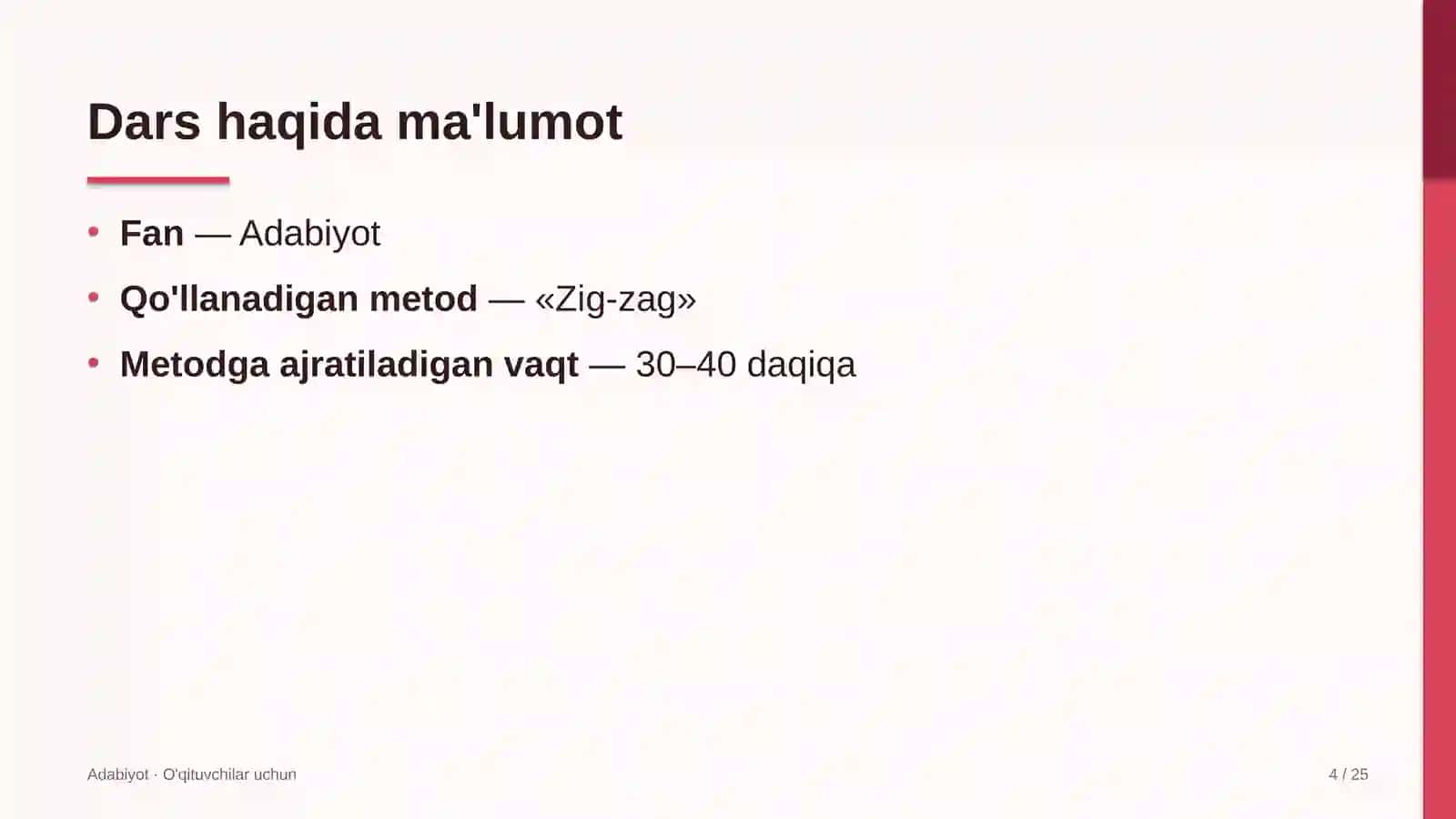 adabiyot darslarida zig zag metodidan foydalanish 9743 4