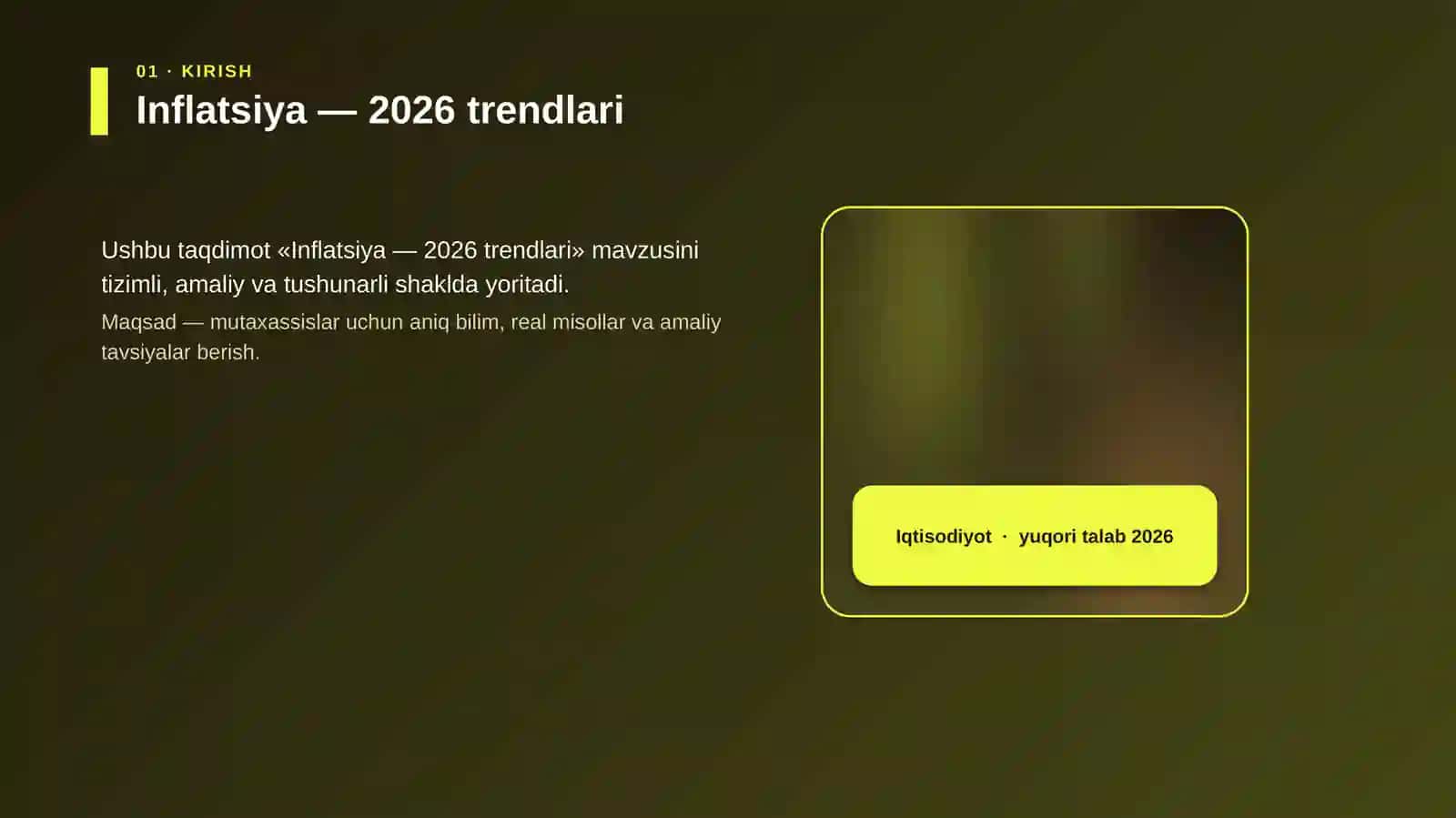 Inflatsiya — 2026 trendlari 4