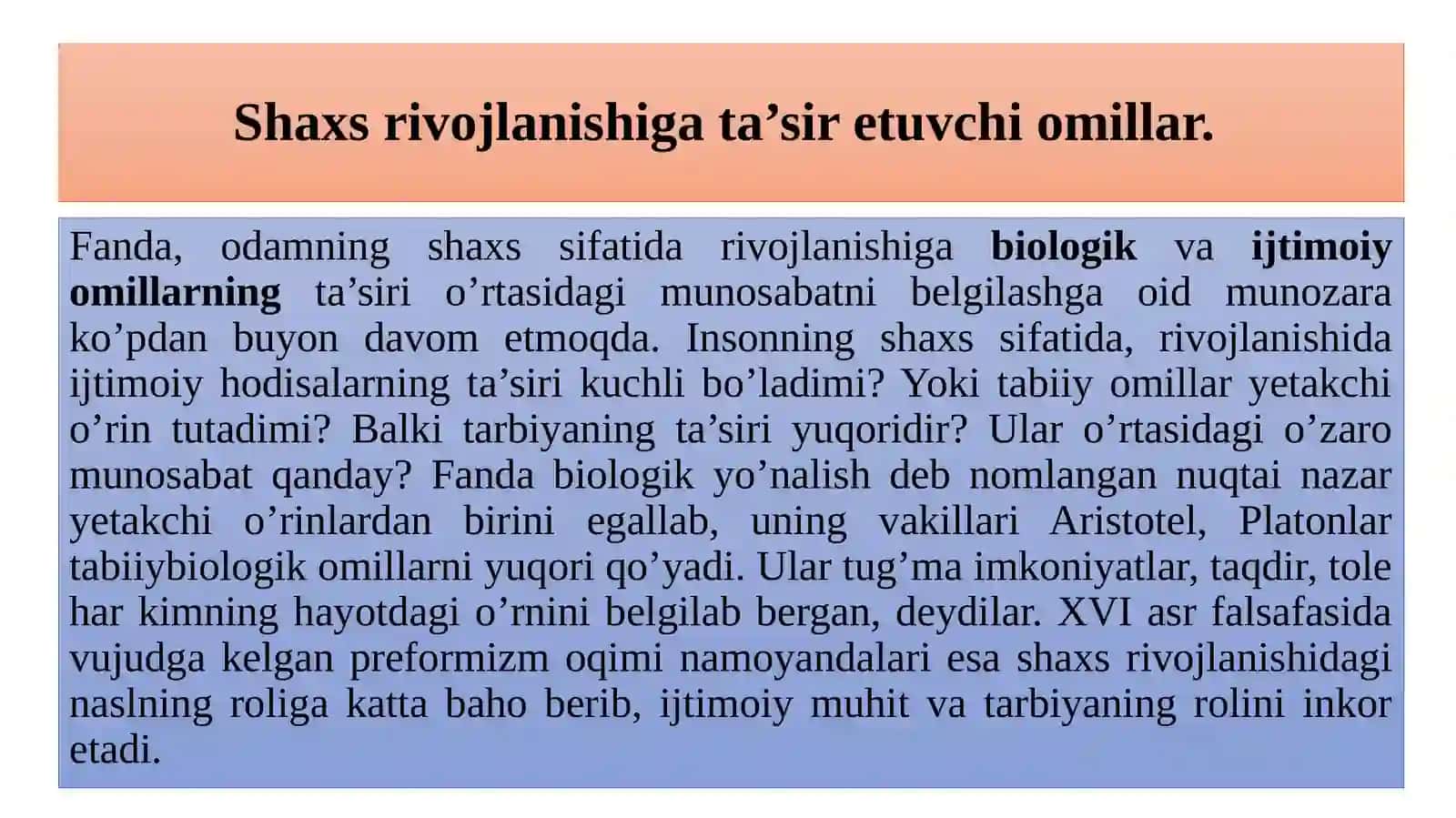 Shaxs Tarbiyasi va Rivojlanishi 4