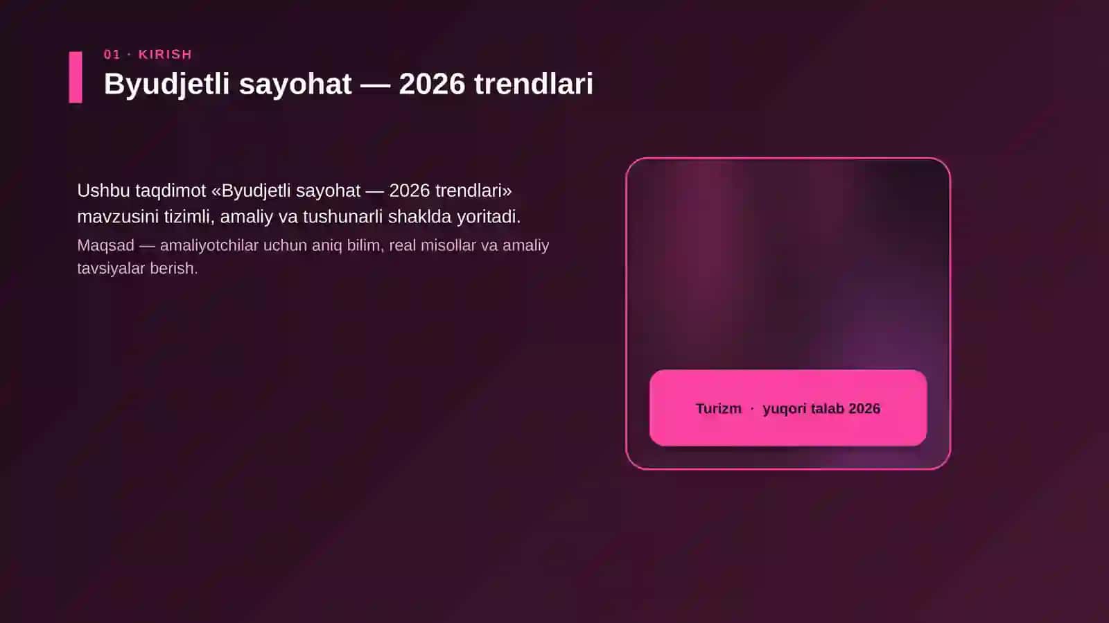 Byudjetli sayohat — 2026 trendlari 4