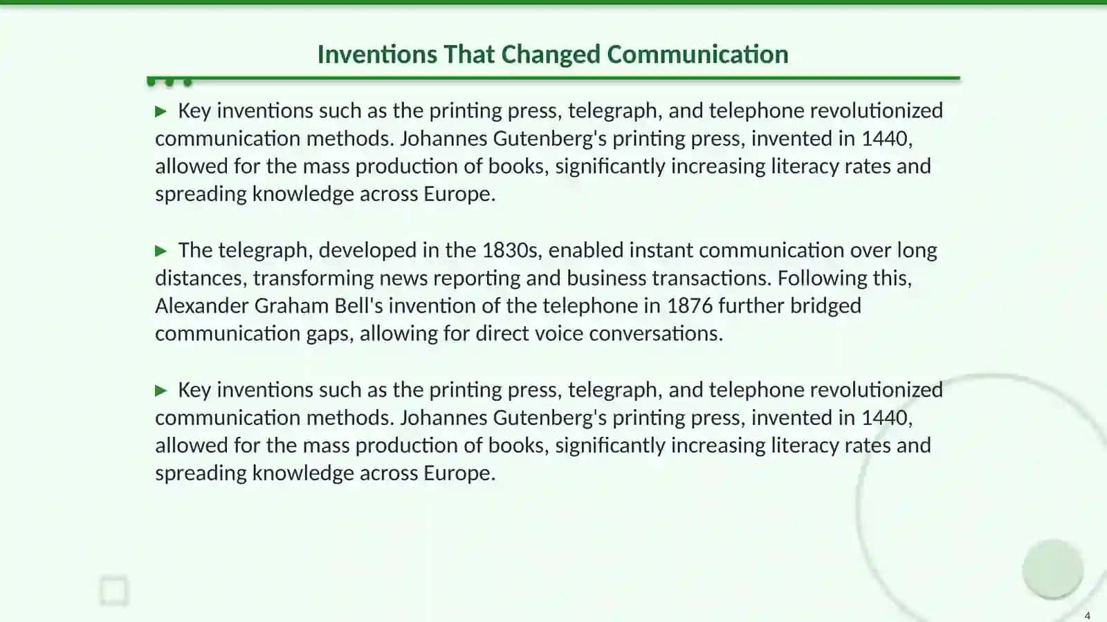 History of Communications 4
