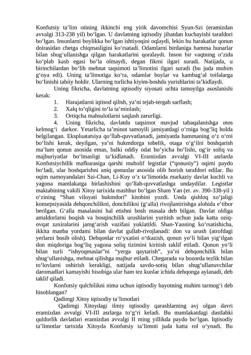 QADIMGI XITOYDAGI IQTISODIY FIKRLAR 4