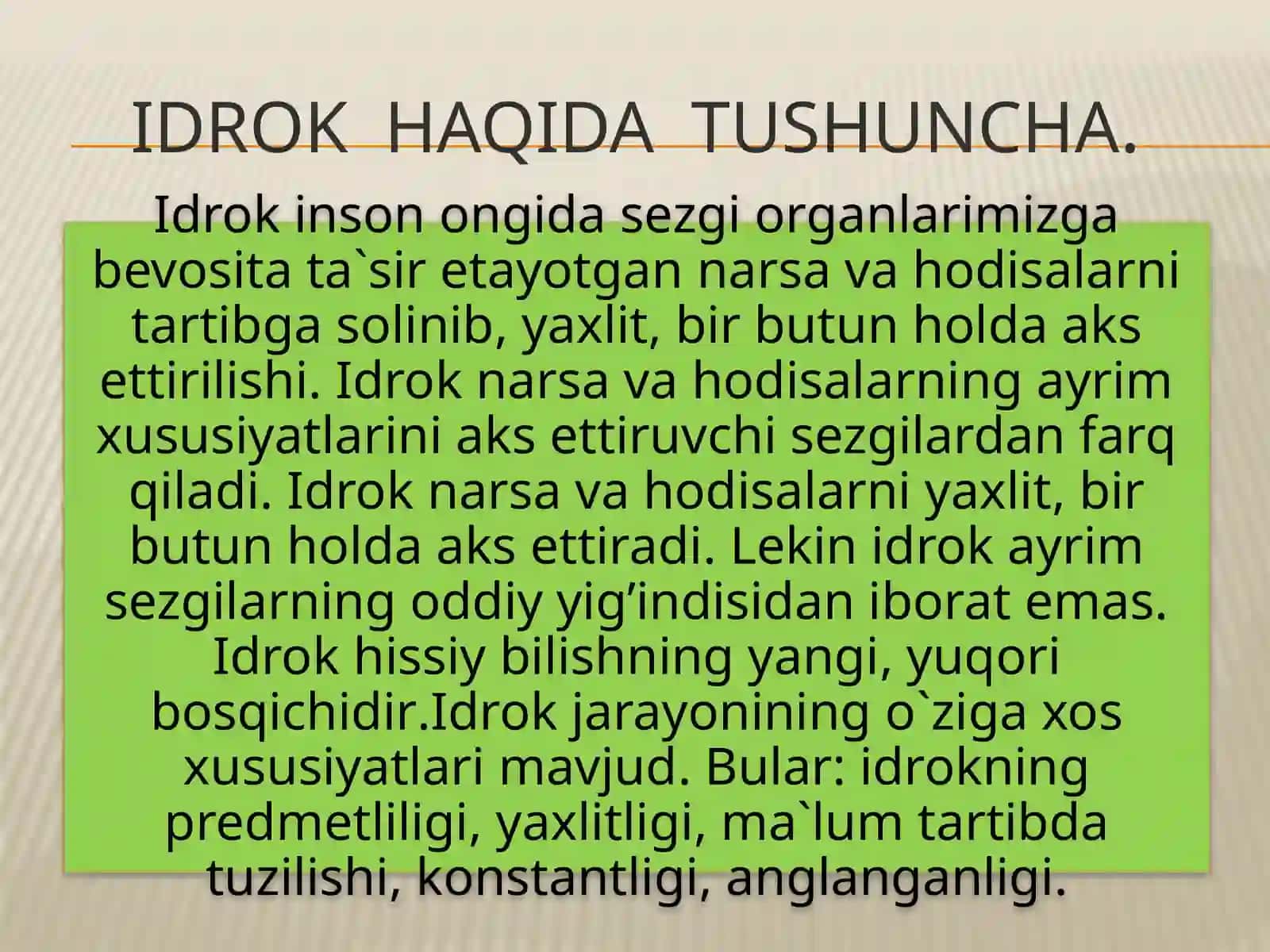 Idrok olami 4