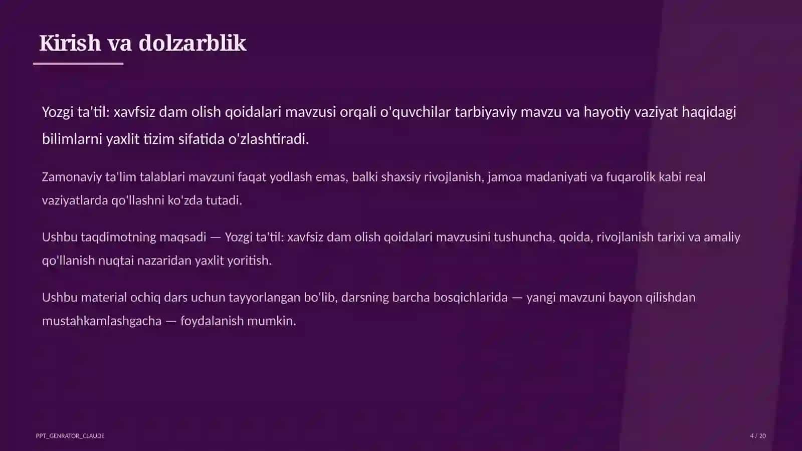 Yozgi ta'til: xavfsiz dam olish qoidalari 4