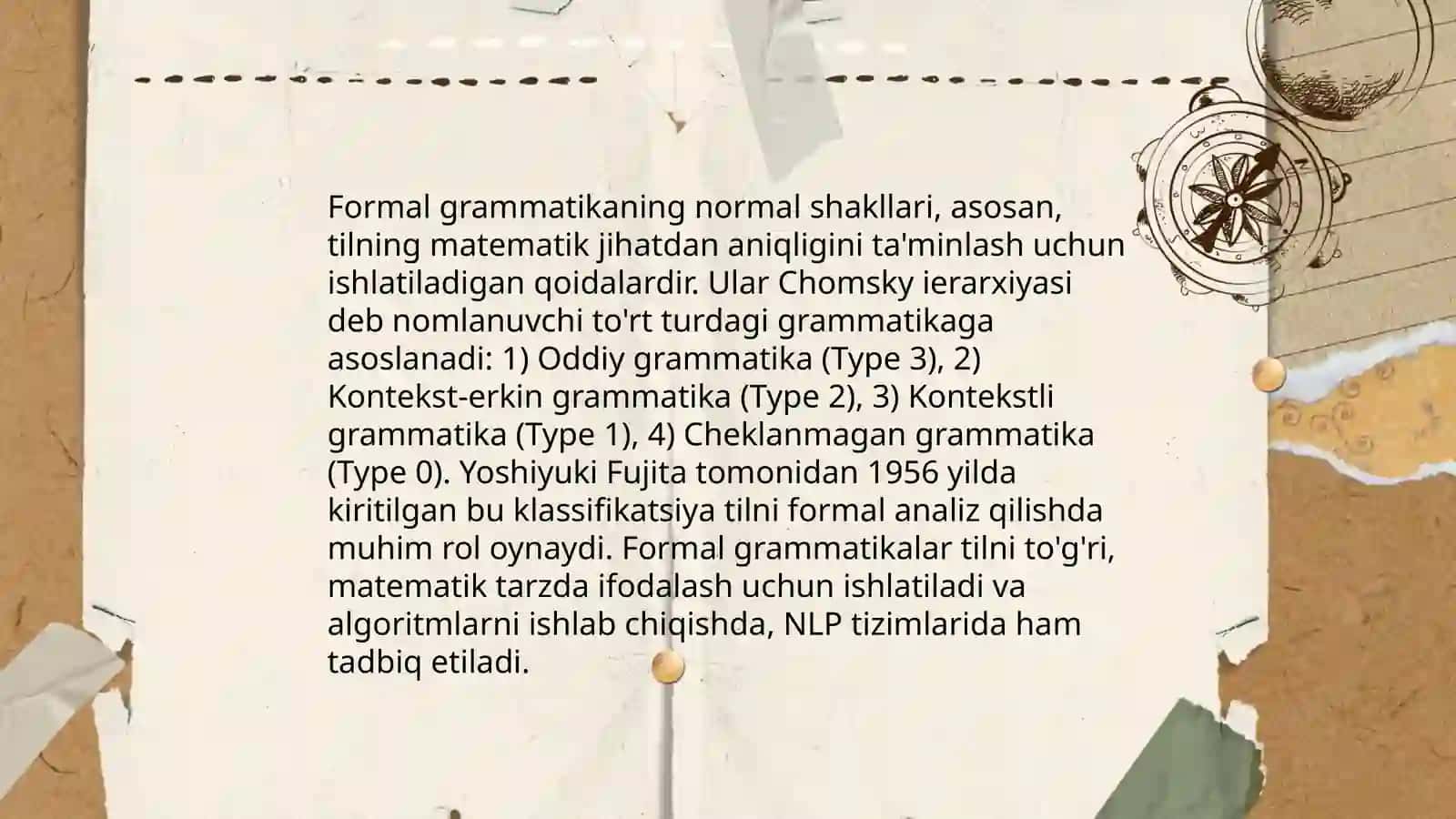Grammatik ekvivalentlik va normal forma 4