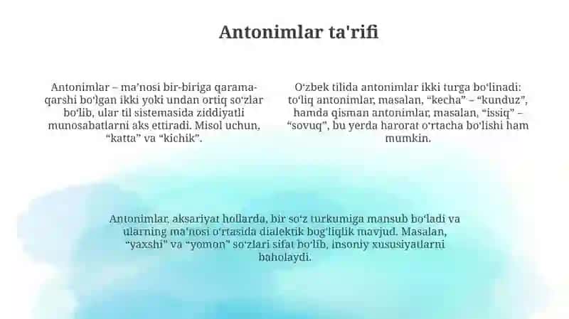Antionim vа paronimlar 4