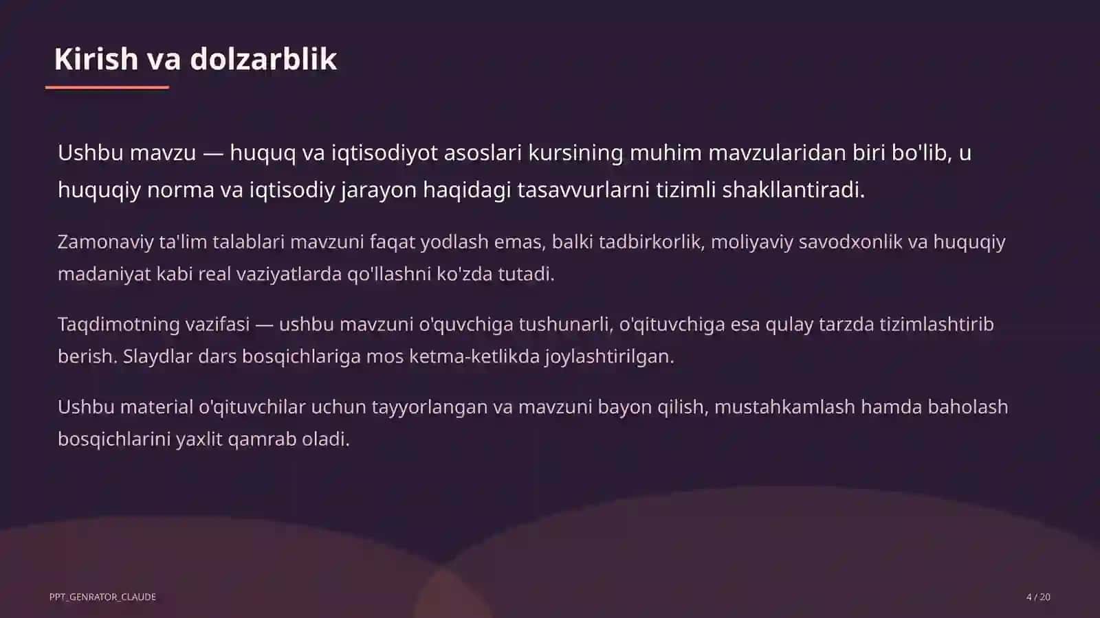 Davlat hokimiyati organlari: qonun chiqaruvchi, ijro, sud (10-sinf) 4