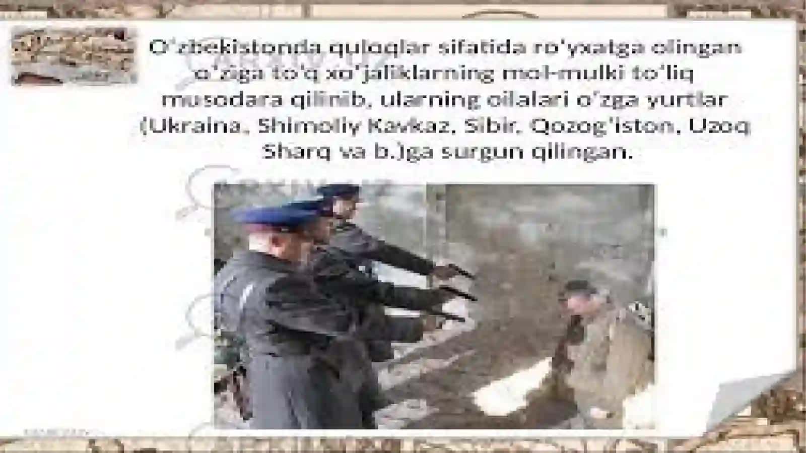 Qatog’onlik va jamoalashtirish siyosati va uning fojeaviyoqibatlari 4