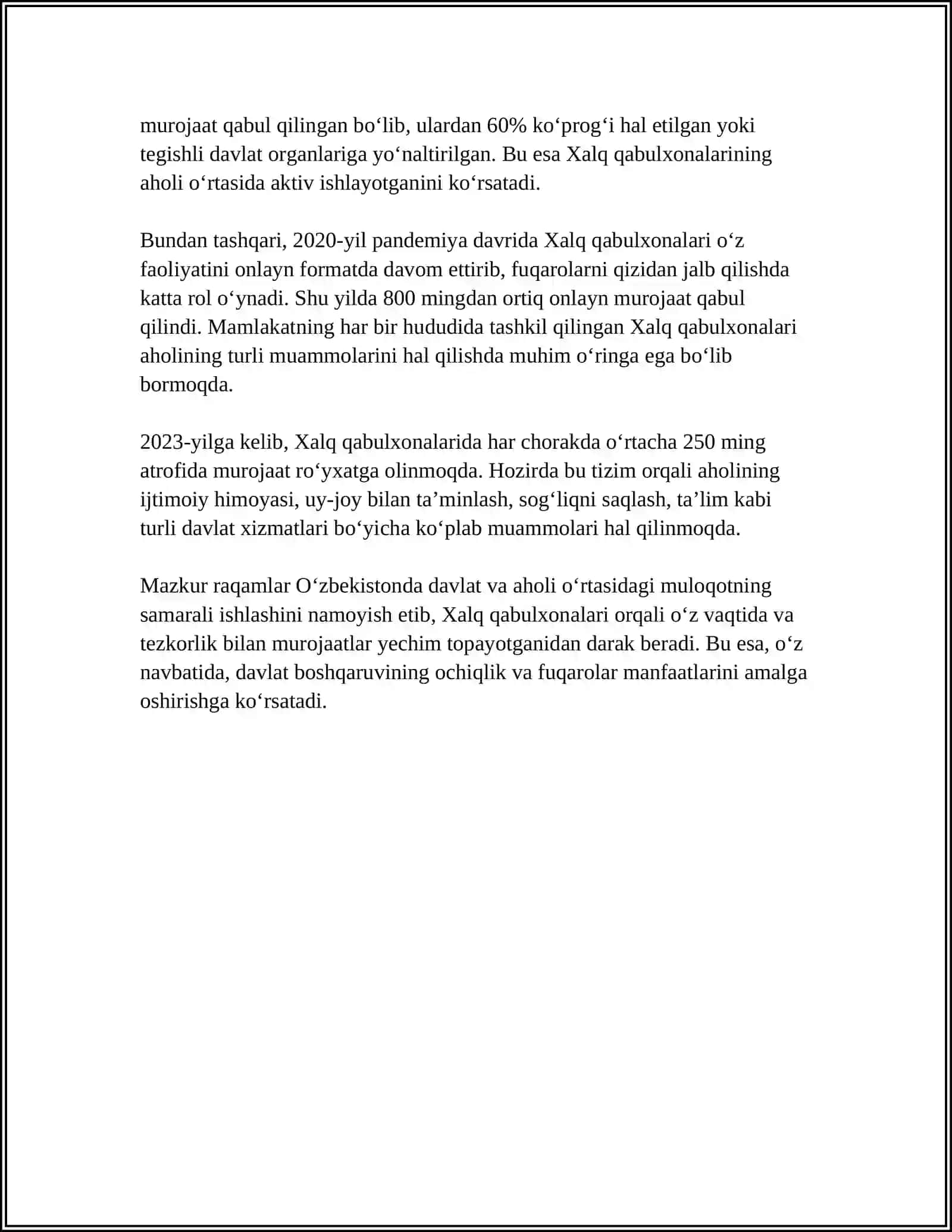 XALQ QABULXONALARI IJTIMOIY INSTITITUT SIFATI 4