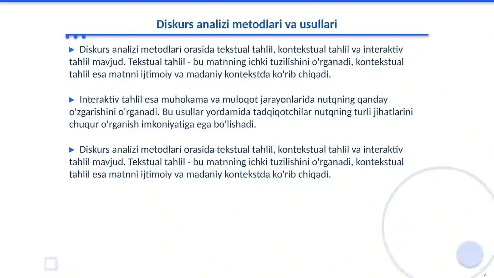 Diskurs analizi 4