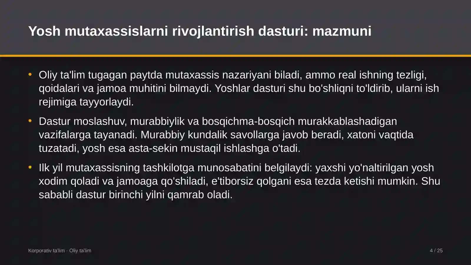 tog' ekotizimlarida yosh mutaxassislarni rivojlantirish dasturi 5142 4