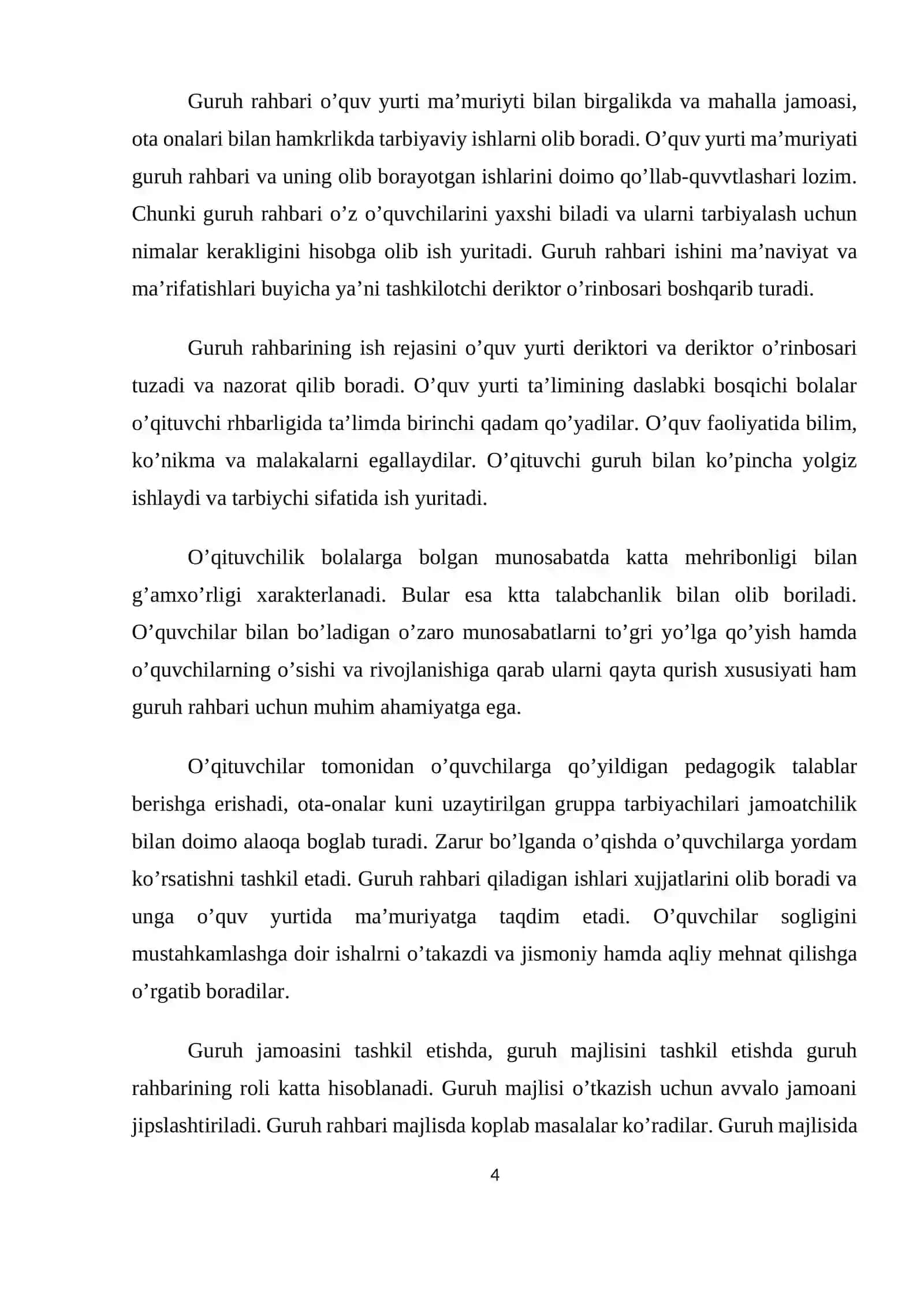 Tarbiyaning muassasasida metodik ishlarni tashkil etish 4