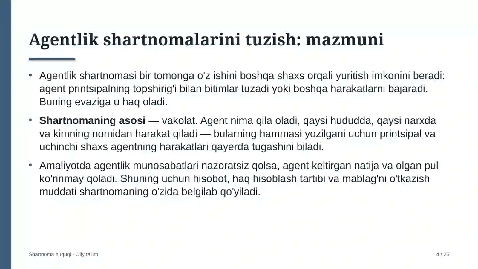 tosh shag'al karyerlarida agentlik shartnomalarini tuzish 5620 4