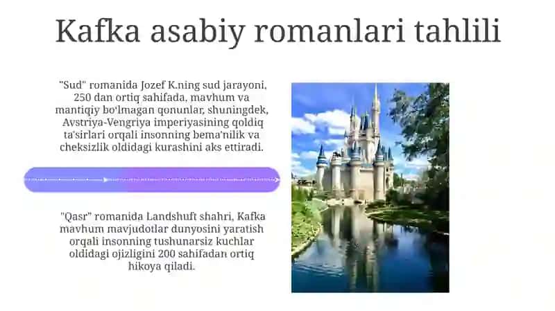 Qalʼa va Jarayon romanlarining tahlili 4