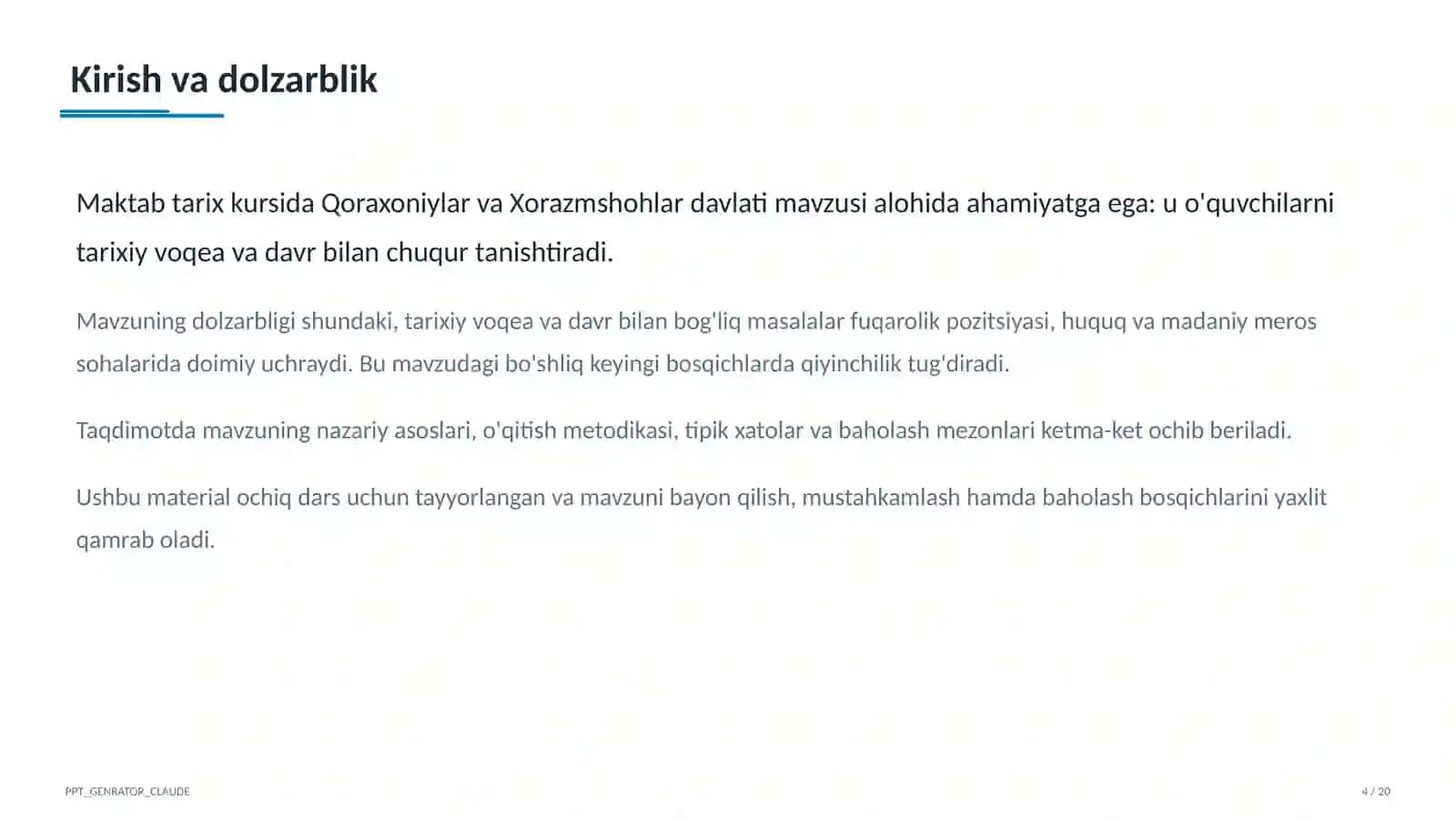 Qoraxoniylar va Xorazmshohlar davlati (7-sinf) 4