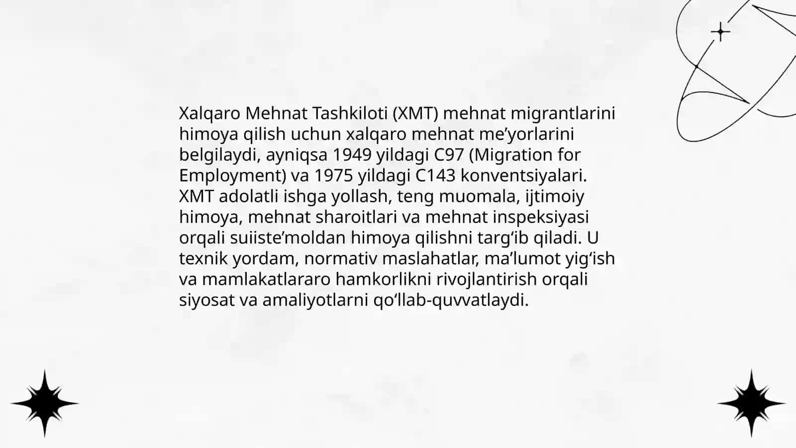 Mehnat migrantlari huquqlari va xalqaro mehnat tashkiloti 4