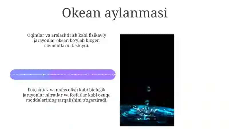 Biogen elementlar konsentratsiya o'zgarish bilan boğliq jarayonlar 4