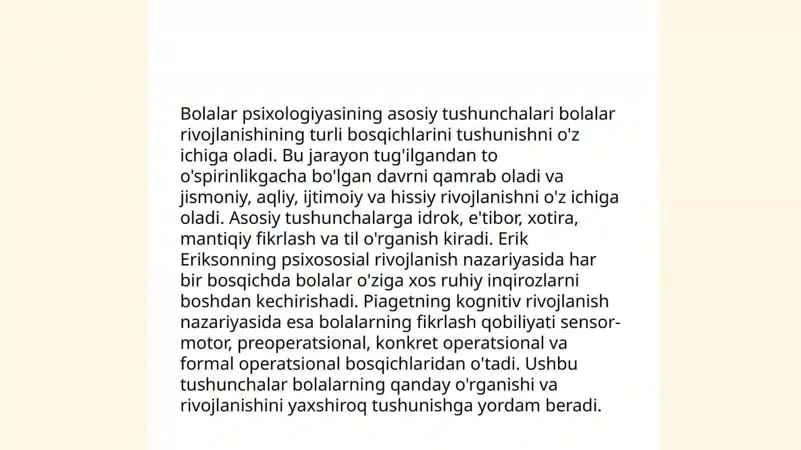 Bolalar psixologiyasining predmenti va vazifalari 4