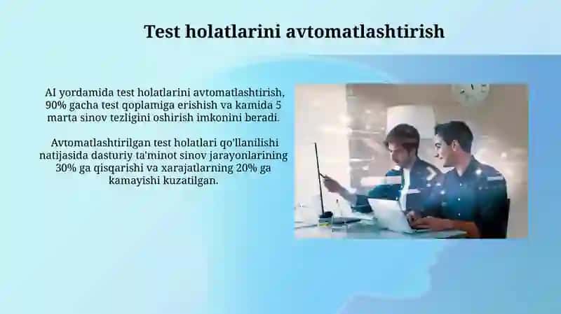 AI yordamida avtomatlashtirilgan dasturiy sinovlar 4