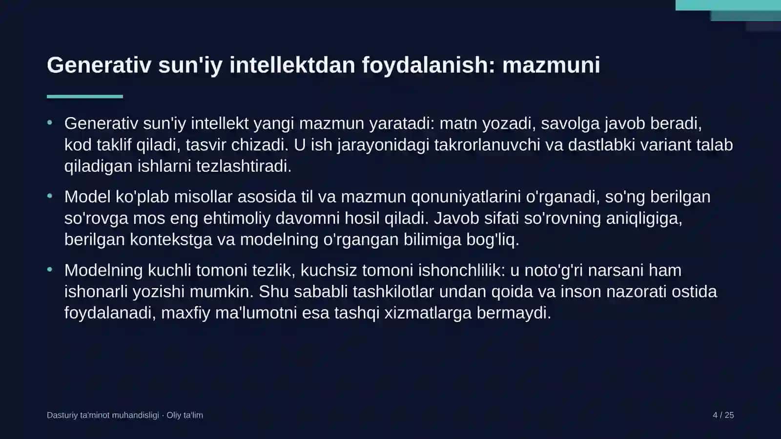 Xususiy telekanallarda generativ sun'iy intellektdan foydalanish 4