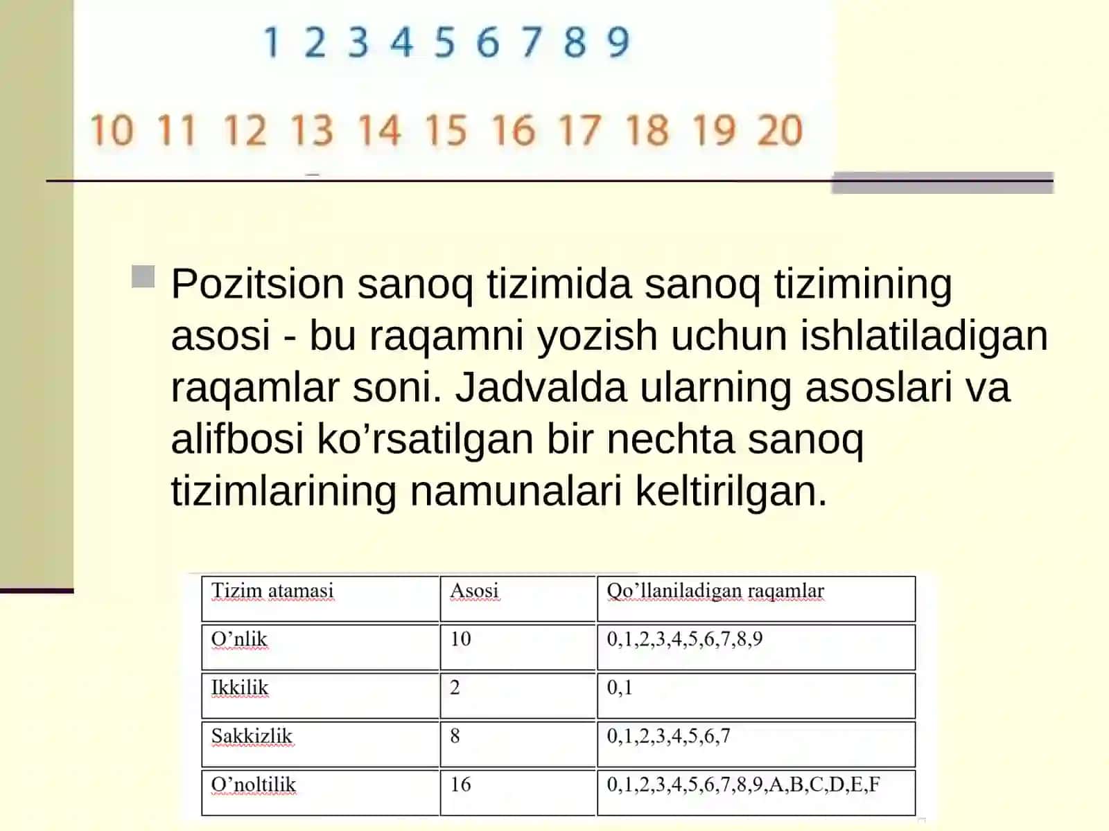 TURLI SANOQ SITEMALARIDA AMALLAR BAJARISH 4