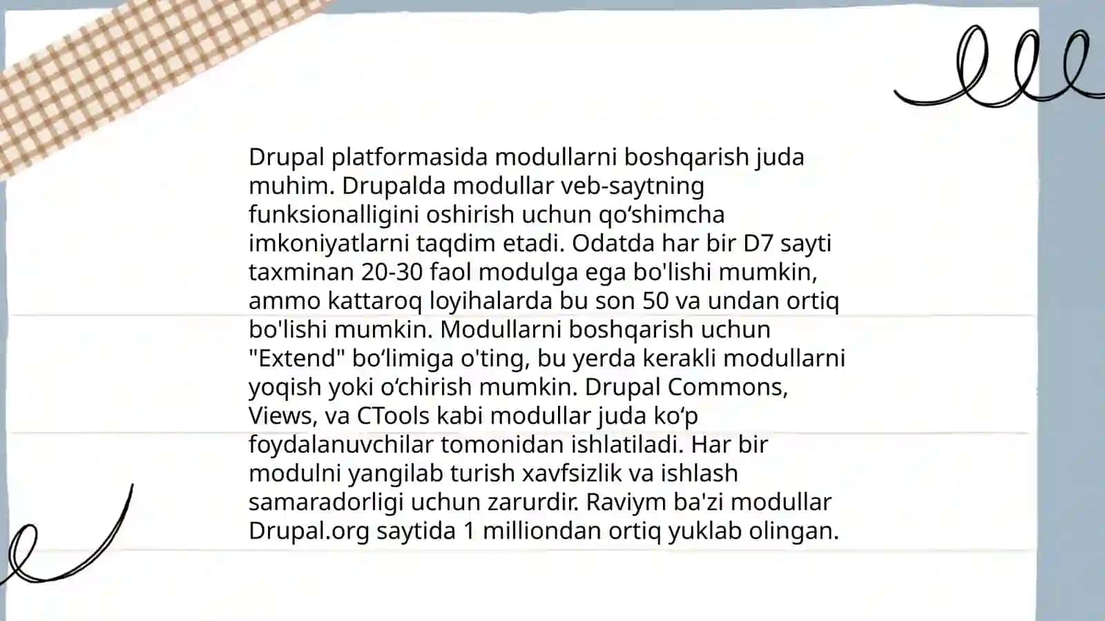 Drupal CMS bilan ishlash 4