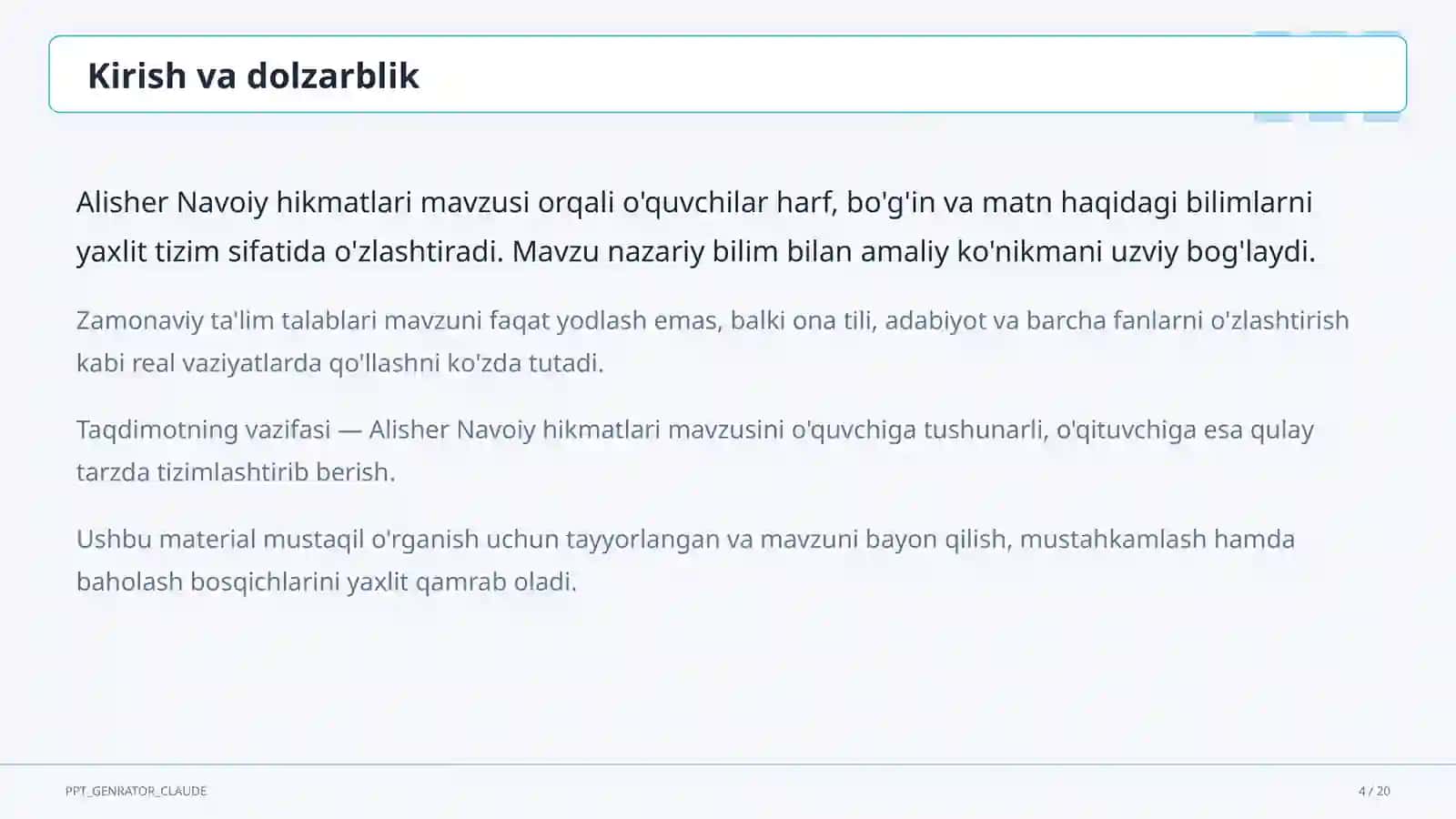 Alisher Navoiy hikmatlari (3-sinf) 4