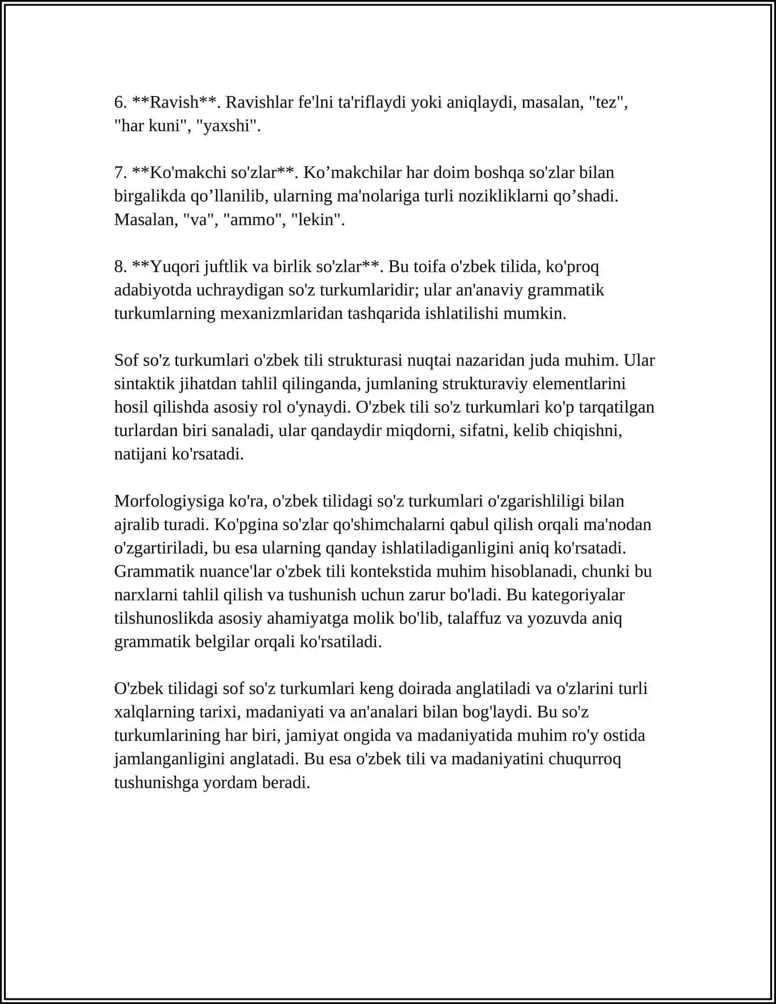 BOSHLANGʻICH SINFDA SOF SOZ TURKUMINI OʻRGANISH USLUBIYATI 4