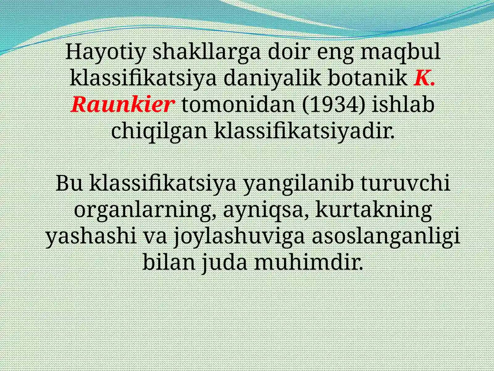 O‘simliklarning hayotiy shakllari 4