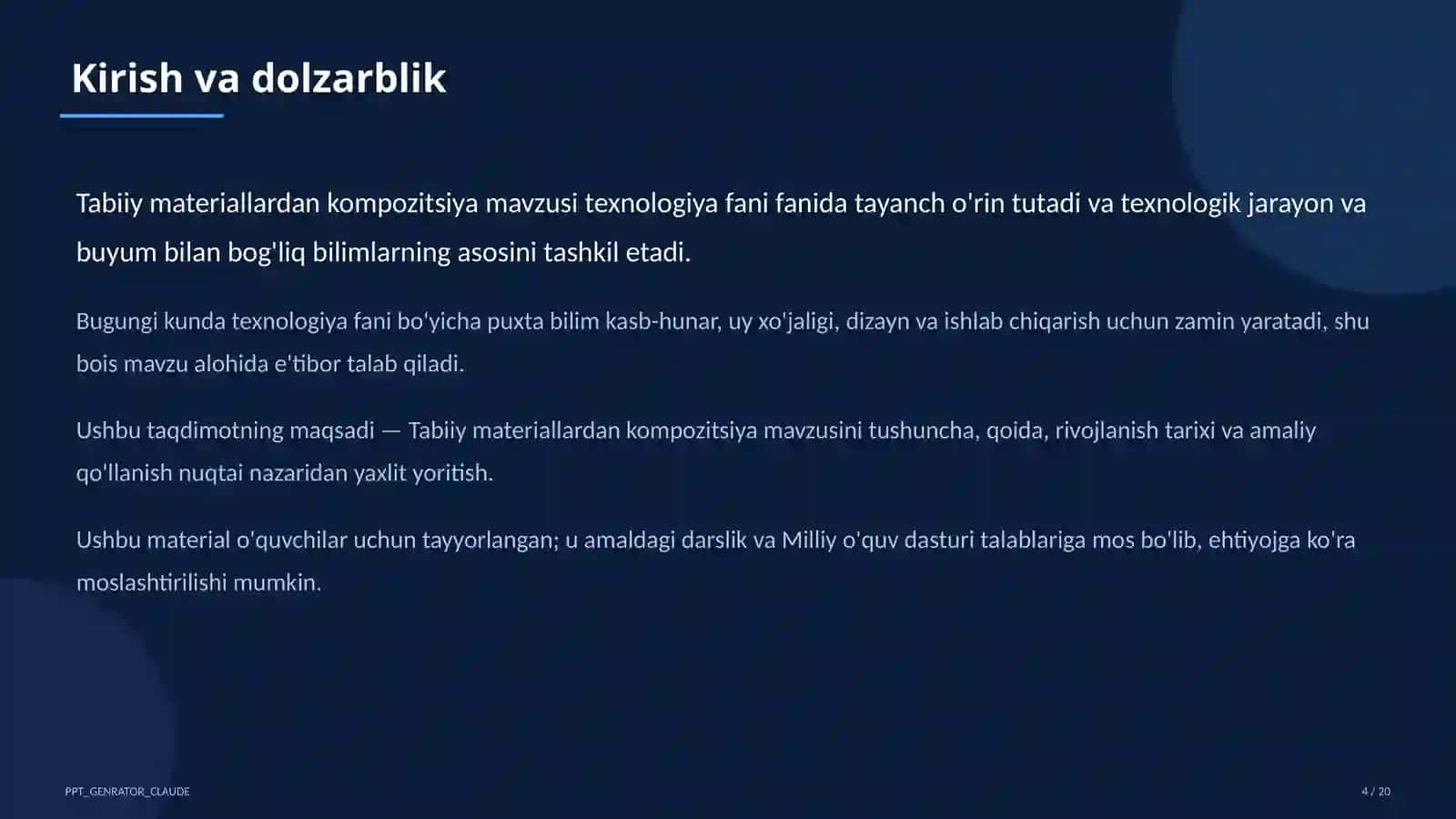 Tabiiy materiallardan kompozitsiya (1-sinf) 4
