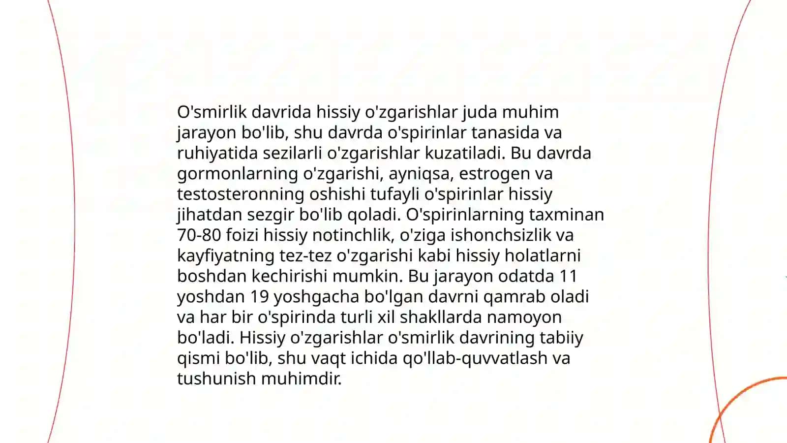 O'smirlik davridagi psixik rivojlanishning umumiy tavsifi 4