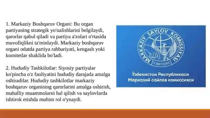 Siyosiy partiyalarning tashkiliy tuzilmalari va partiya qurilishi masalalari 4