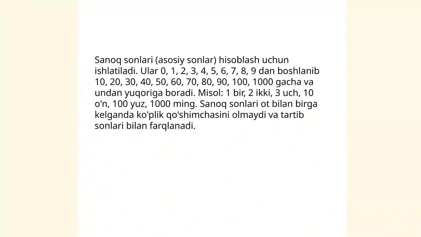 Son so'z turkumi 4