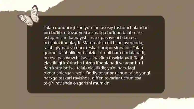 Talab va taklif taxlili asoslari 4