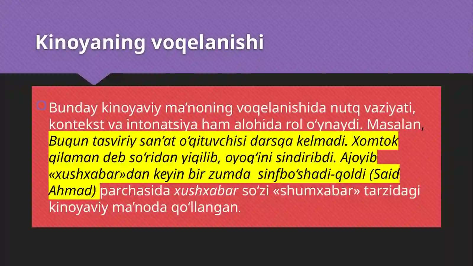 IfODALILIK  VA KINOYA 4