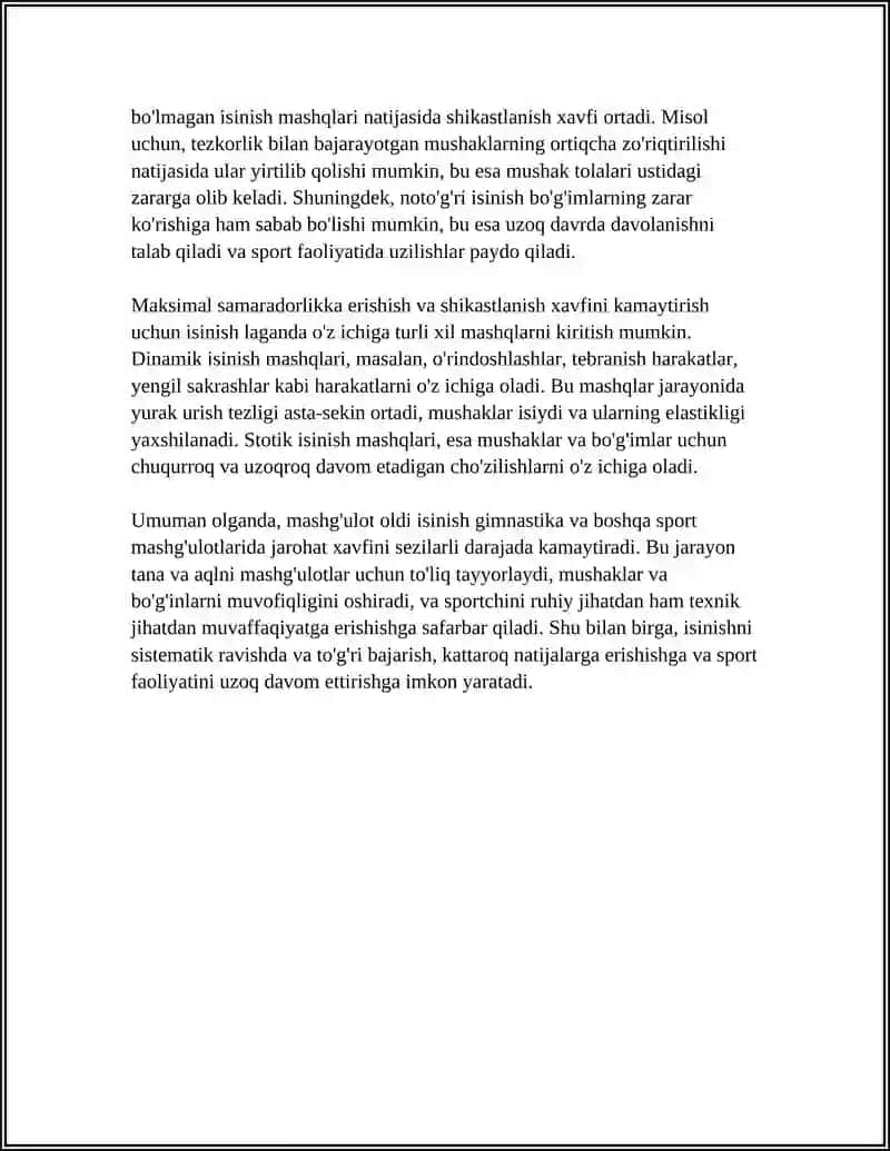 GIMNASTIKA MASHĞULOTLARIDA SHIKASTLANISHNI OLDINI OLISH 4