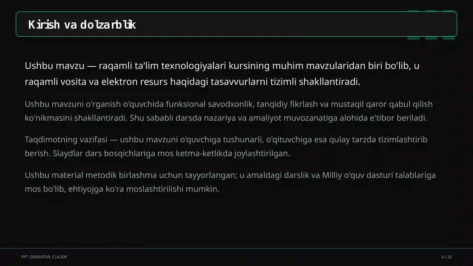 Ta'lim analitikasi: o'quvchi natijalarini tahlil qilish 4