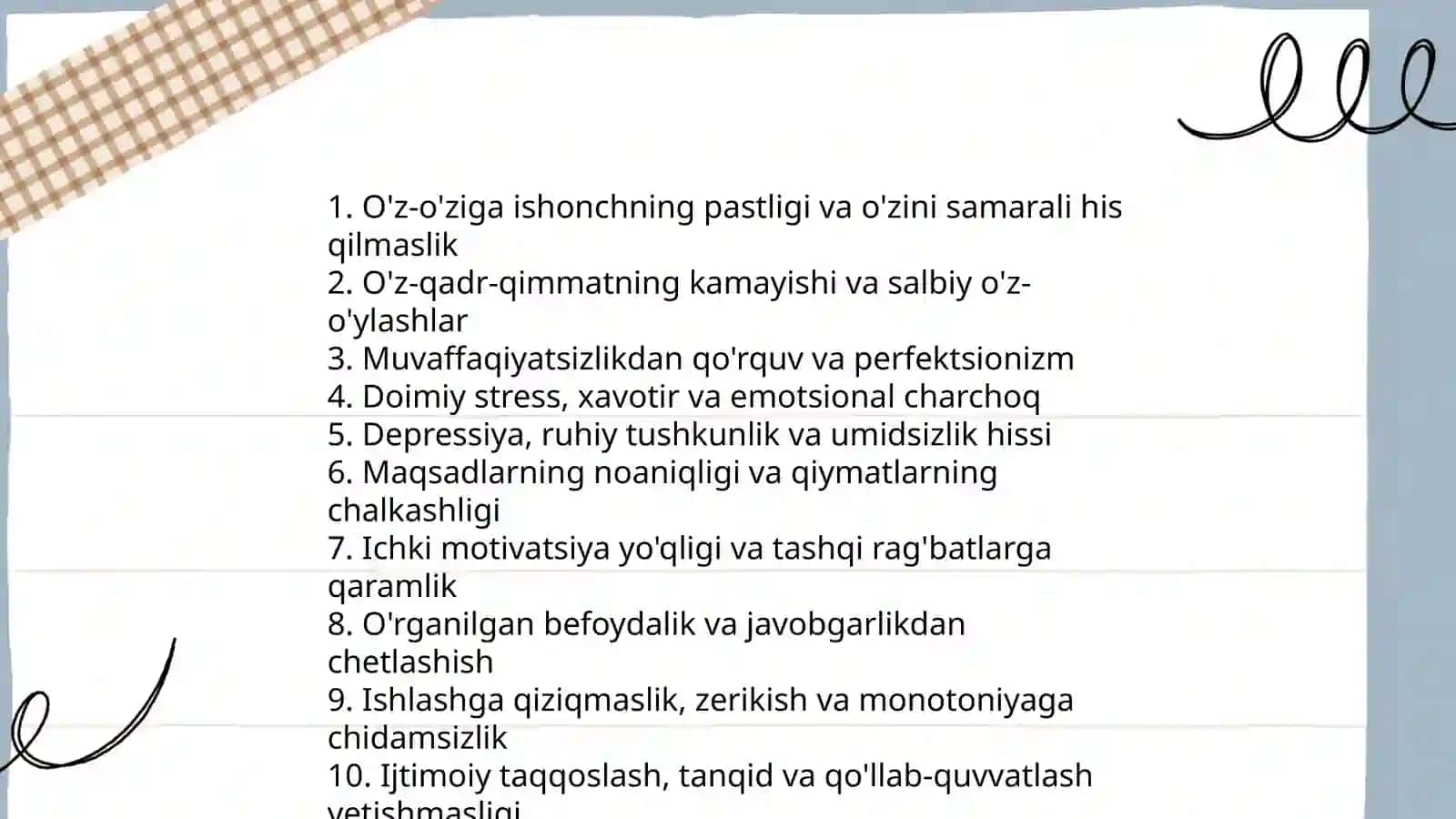 Mativ va motivatsiya muammosi 4