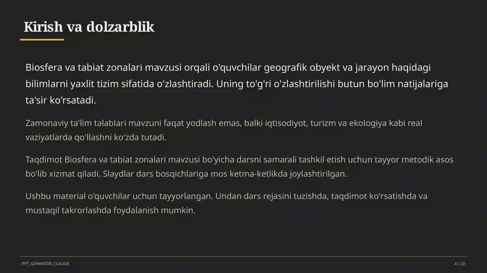 Biosfera va tabiat zonalari (6-sinf) 4