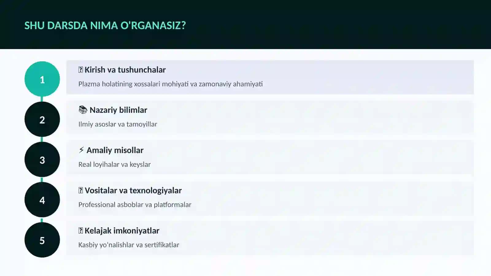 Plazma holatining xossalari 4